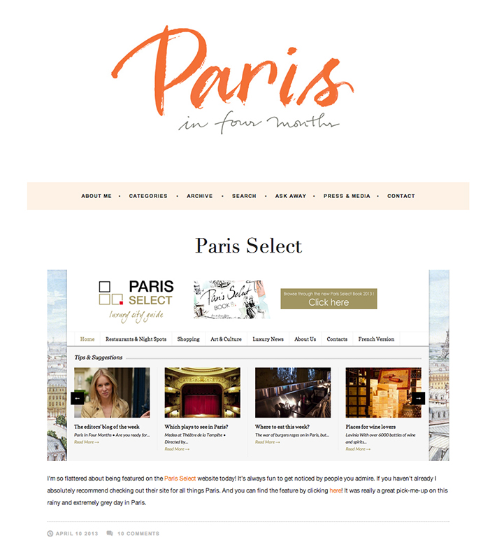 Paris In Four Months