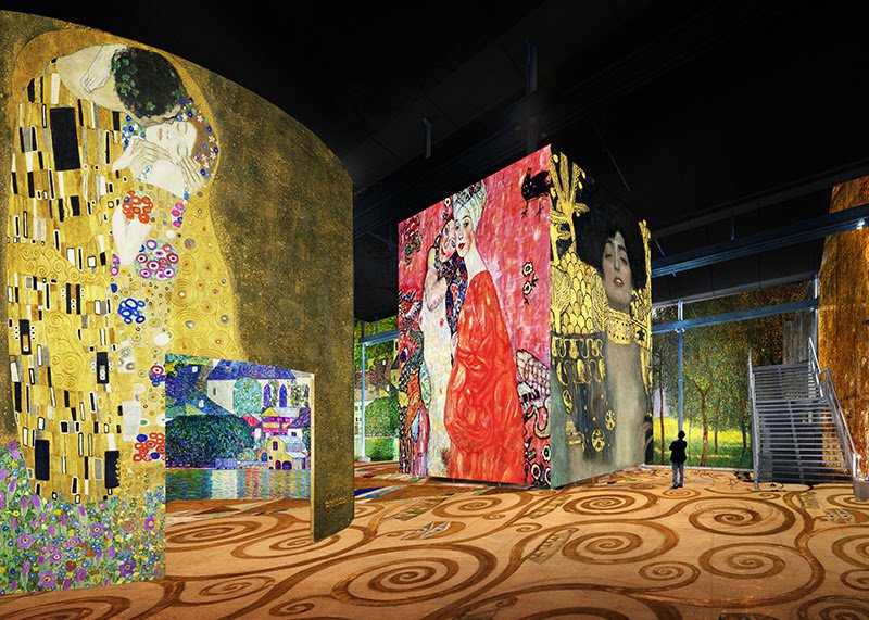 Gustav Klimt à l'atelier des lumières à Paris