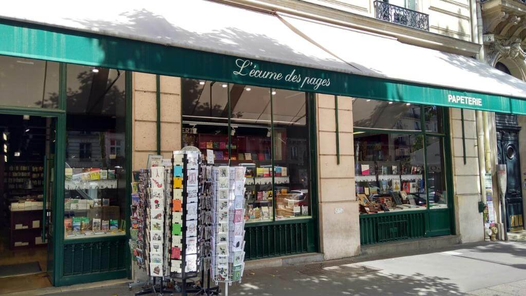 The Cabinet d'Ecriture displayed at the Saint-Germain-des-Prés store in  Paris.