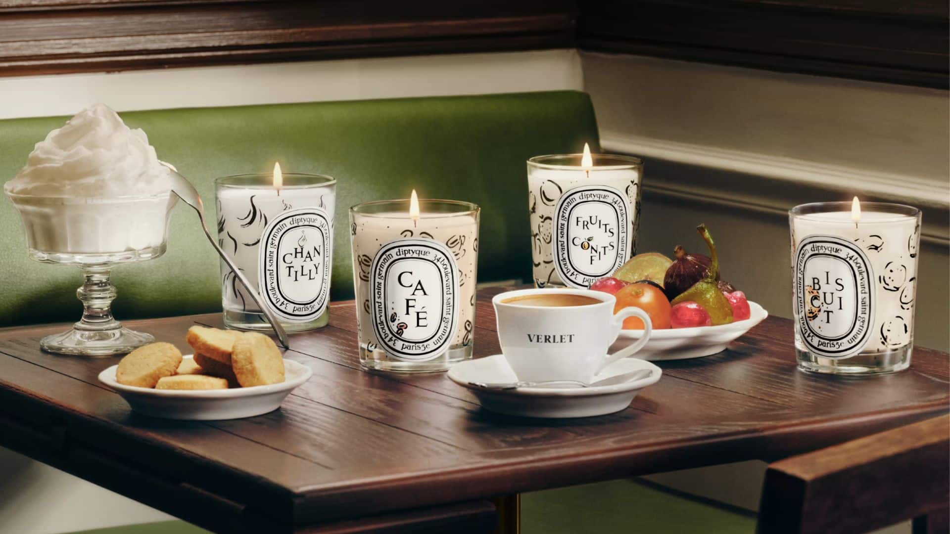 Diptyque x Café Verlet : une collection de bougies gourmandes