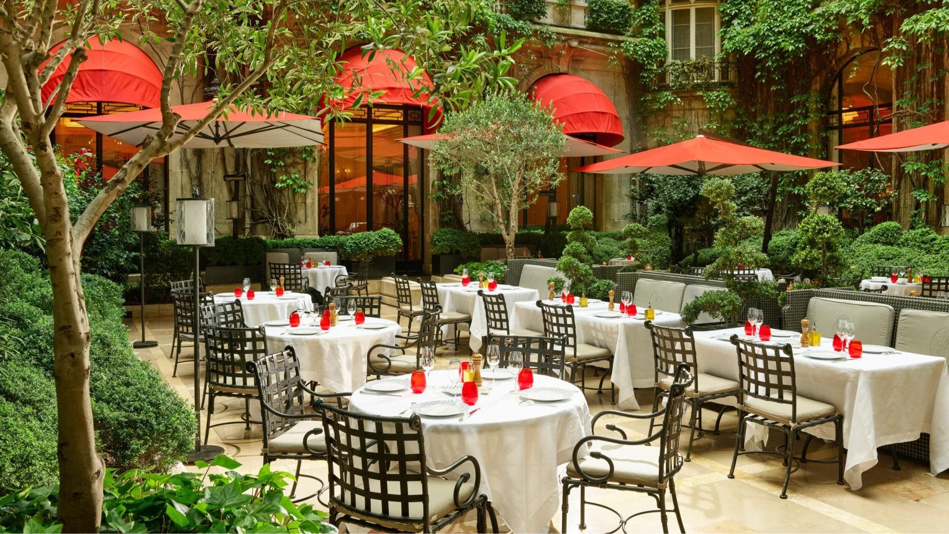 The Cour Jardin du Plaza Athénée invites you to a plant-based getaway with Jean Imbert this summer