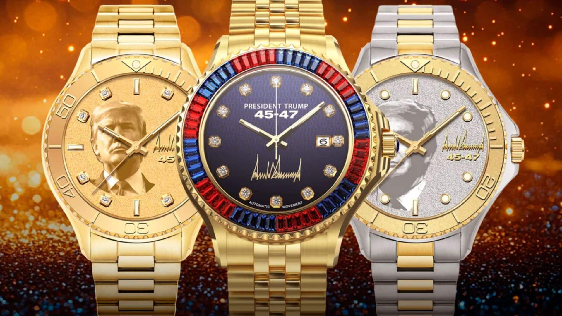 Trump launches a series of watches for his election victory