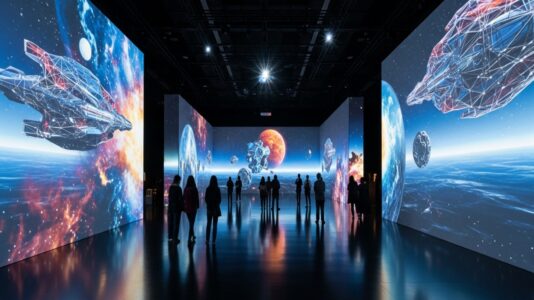 Destination Lune à l’Atelier des Lumières en 2025