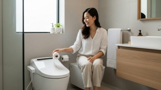 ParisSelect - Papier toilette: en 2024, de plus en plus de Français passent aux toilettes japonaises, hygiène et économies