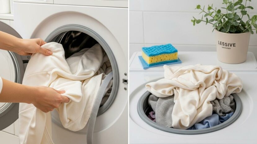 ParisSelect - Éponge dans le lave-linge : des vêtements sans poils ni peluches en 1 lavage