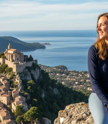 ParisSelect - Village des Alpes-Maritimes: sa forteresse offre une vue à 360° sur le littoral méditerranéen