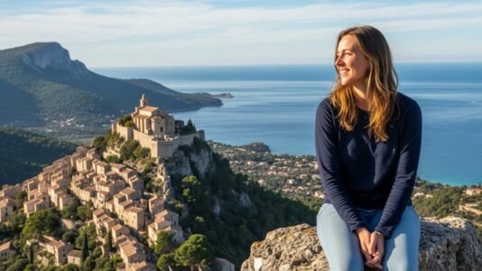 ParisSelect - Village des Alpes-Maritimes: sa forteresse offre une vue à 360° sur le littoral méditerranéen