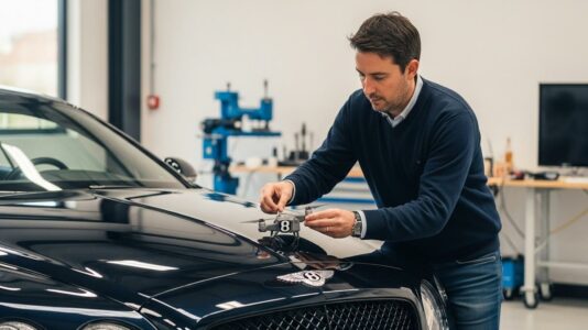 ParisSelect - Badges de voiture transformés en drones de surveillance patrouillent à la demande, gadget façon James Bond