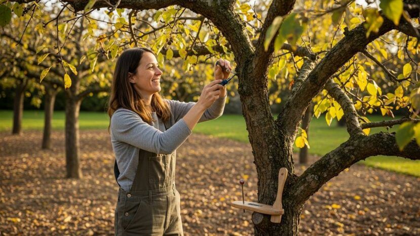 ParisSelect - Jardin: en automne, badigeonnez les troncs à la chaux pour protéger les arbres et éviter les maladies