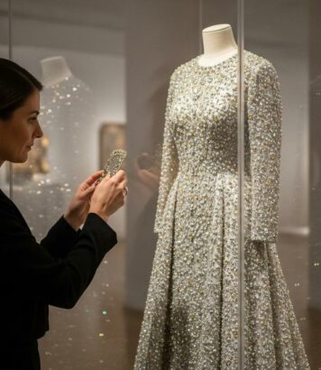 ParisSelect - Marilyn Monroe: la robe aux 2 500 cristaux portée aussi par Kim Kardashian s’expose chez Swarovski