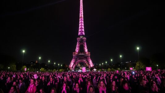 Carla Bruni émeut Paris lors d’Octobre Rose 2025