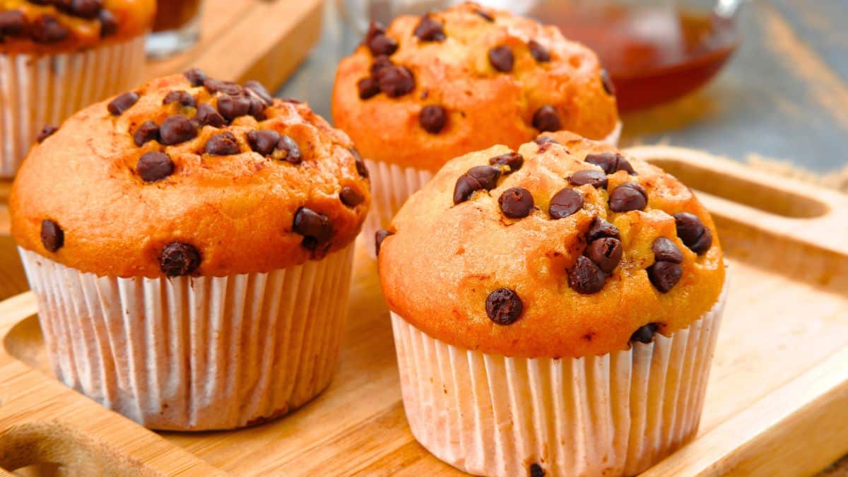Muffin-cookies: 2 textures, soft like a brownie and crunchy like a cookie, this recipe is a hit with everyone.