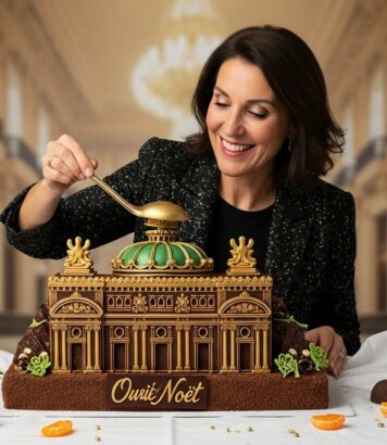 Lepointdujour.fr - Bûche de Noël Opéra Garnier 2025: La Maison du Chocolat signe une création sublime à Paris