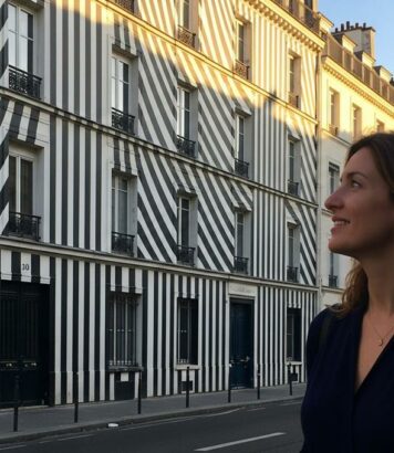 Lepointdujour.fr - Buren: 40 ans après les Colonnes, il dévoile une nouvelle œuvre inédite à Paris