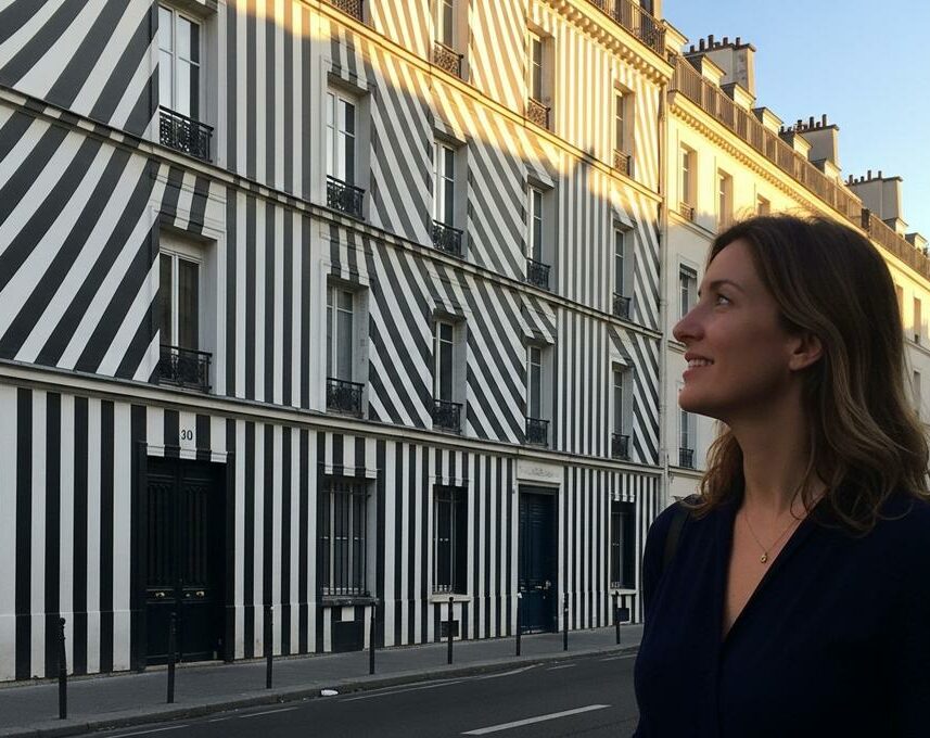 Lepointdujour.fr - Buren: 40 ans après les Colonnes, il dévoile une nouvelle œuvre inédite à Paris