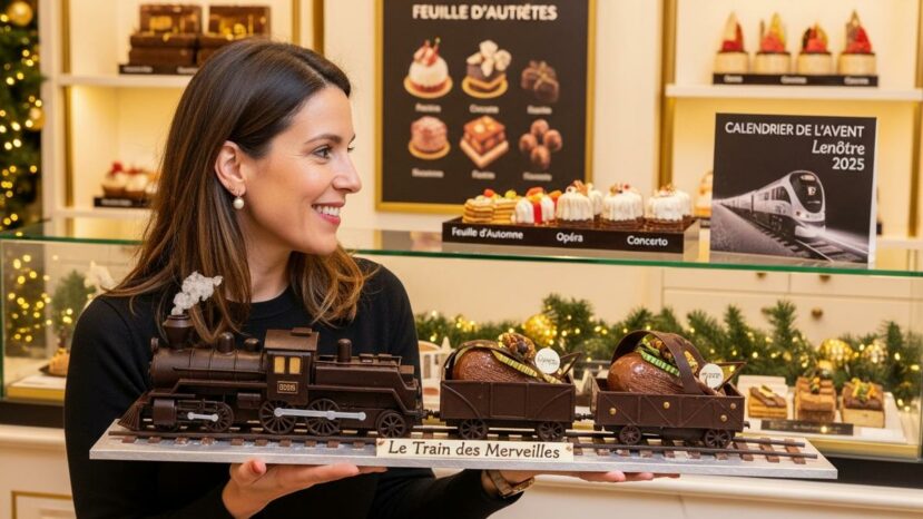 Lepointdujour.fr - Bûche de Noël Lenôtre 2025: Lenôtre dévoile le Train des Merveilles et ses créations de fête à Paris