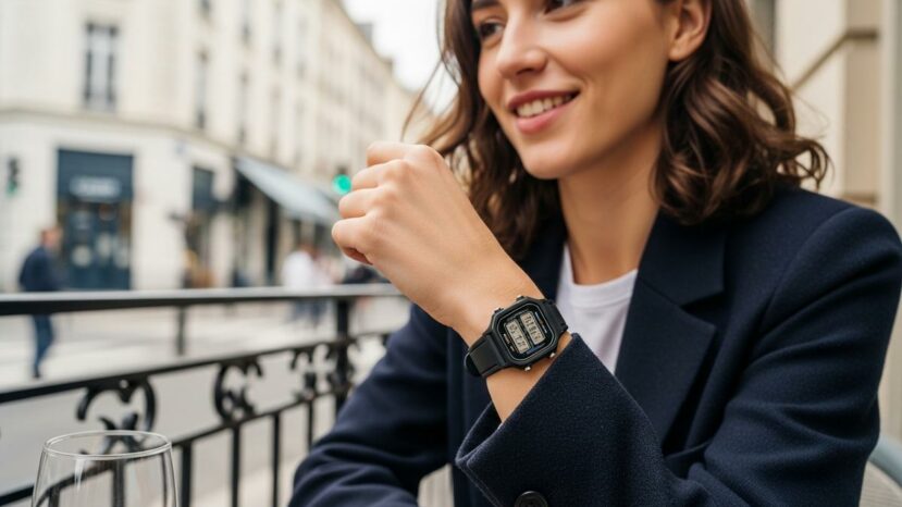 Lepointdujour.fr - Casio Vintage AQ-240E combine analogique et digital avec double affichage dans un design rétro compact