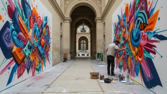 Lepointdujour.fr - Poste du Louvre: le festival street-art gratuit revient à Paris en 2025, photos et programme