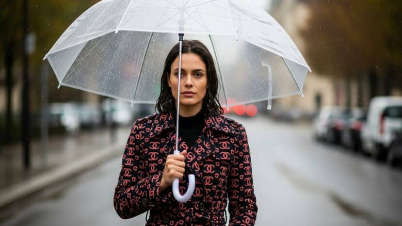 Lepointdujour.fr - Veste Chanel virale: se transforme sous la pluie, la pièce qui fait sensation