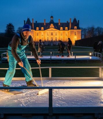 Lepointdujour.fr - Patinoire cachée près de Paris : l’une des plus belles, château illuminé et domaine féérique, n’ouvre que quelques jours