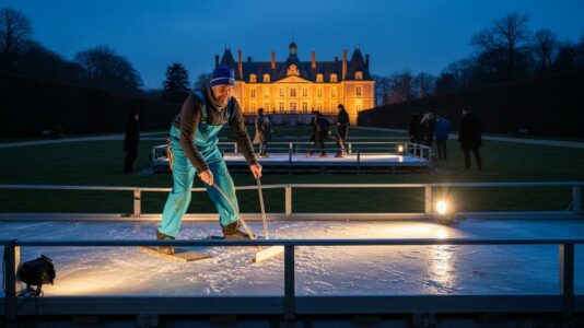 Lepointdujour.fr - Patinoire cachée près de Paris : l’une des plus belles, château illuminé et domaine féérique, n’ouvre que quelques jours
