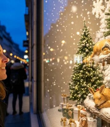 Lepointdujour.fr - Vitrines de Noël du BHV 2025: la Rêverie de Noël remplace Disney à Paris