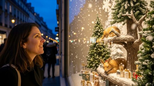 Lepointdujour.fr - Vitrines de Noël du BHV 2025: la Rêverie de Noël remplace Disney à Paris