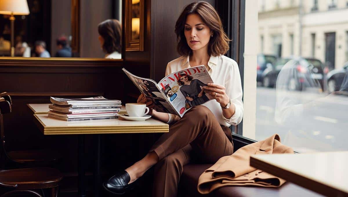 Straight pants chocolate Claudie Pierlot number 1 bestseller of the moment