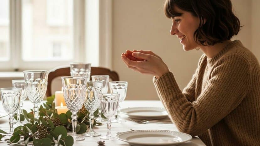 ParisSelectBook - Verres vintage: détournez-les en bougeoirs lumineux pour illuminer votre table de Noël