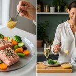 ParisSelectBook - Thermomix rend inratable le pavé de saumon au champagne et ses légumes vapeur