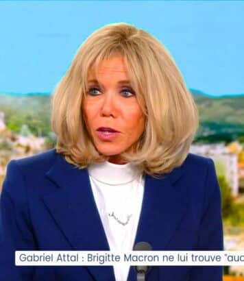 Brigitte Macron ose la jupe gothique au dîner de l'Élysée