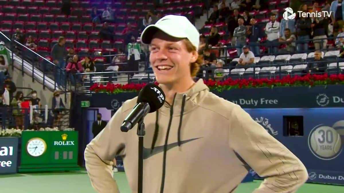 Jannik Sinner wears a rare Nike T-shirt, which he may be the only