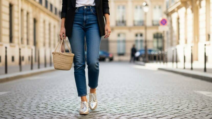 ParisSelectBook - Claudie Pierlot: les baskets argentées arrivent en tête des ventes en ce moment