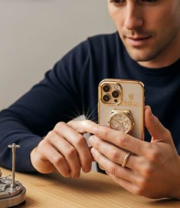 ParisSelectBook - iPhone 17 Pro Max Caviar en or massif intègre une vraie Rolex dans sa coque