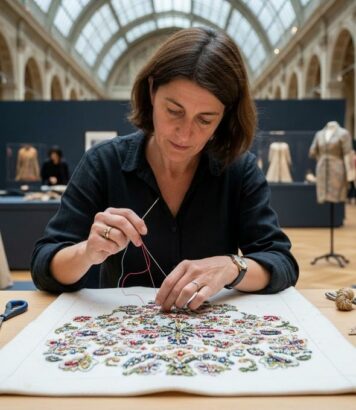 ParisSelectBook - Palais Galliera : Tisser, broder, sublimer expose les savoir-faire de la mode