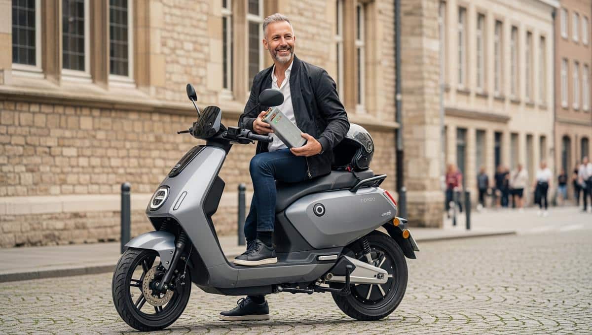 Beautiful view of Bmw Electric Scooter Fahr Stirrer