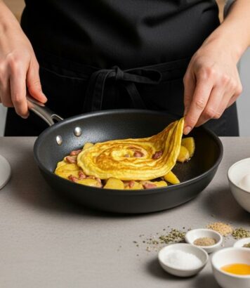 ParisSelectBook - Paul Bocuse: l’omelette pommes de terre et lard, la recette bistro facile pour un dîner express