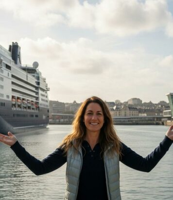 Cherbourg accueille 2 000 croisiéres pour la première escale de paquebot de 2026