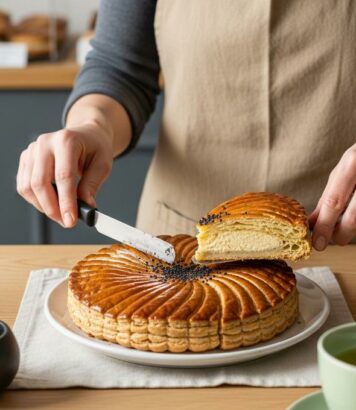 ParisSelectBook - Aki Boulangerie à Paris: la galette des rois au sésame noir régale les amateurs de saveurs japonaises pour l’Épiphanie