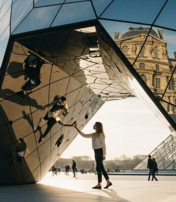 ParisSelectBook - Place du Louvre: un portail artistique géant s’installe, à voir gratuitement