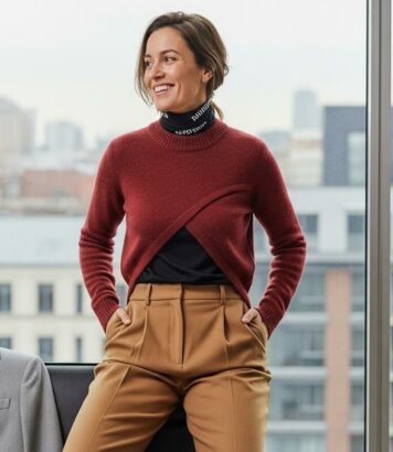 ParisSelectBook - Pantalon large: 3 pulls tendance qui donnent du caractère à vos looks du quotidien cet hiver