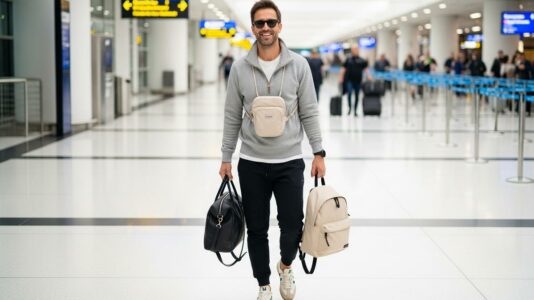 ParisSelectBook - Tenue pour voyager en avion homme: pièces clés et conseils pour confort, style et sécurité