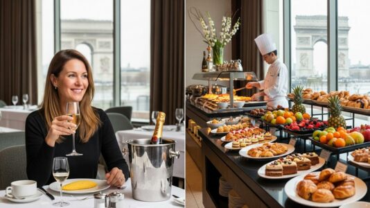 mcetv - Paris Marriott Champs Elysées : le brunch au champagne à volonté pour une parenthèse luxe le dimanche