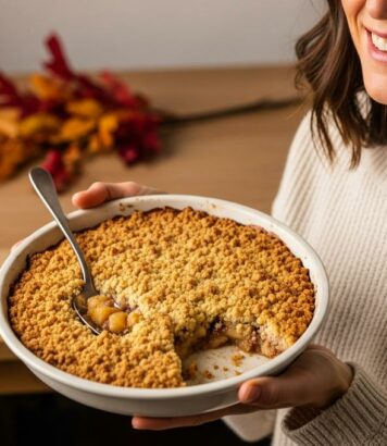 mcetv - Crumble pommes-crème de marrons sans gluten : la recette gourmande en 5 ingrédients