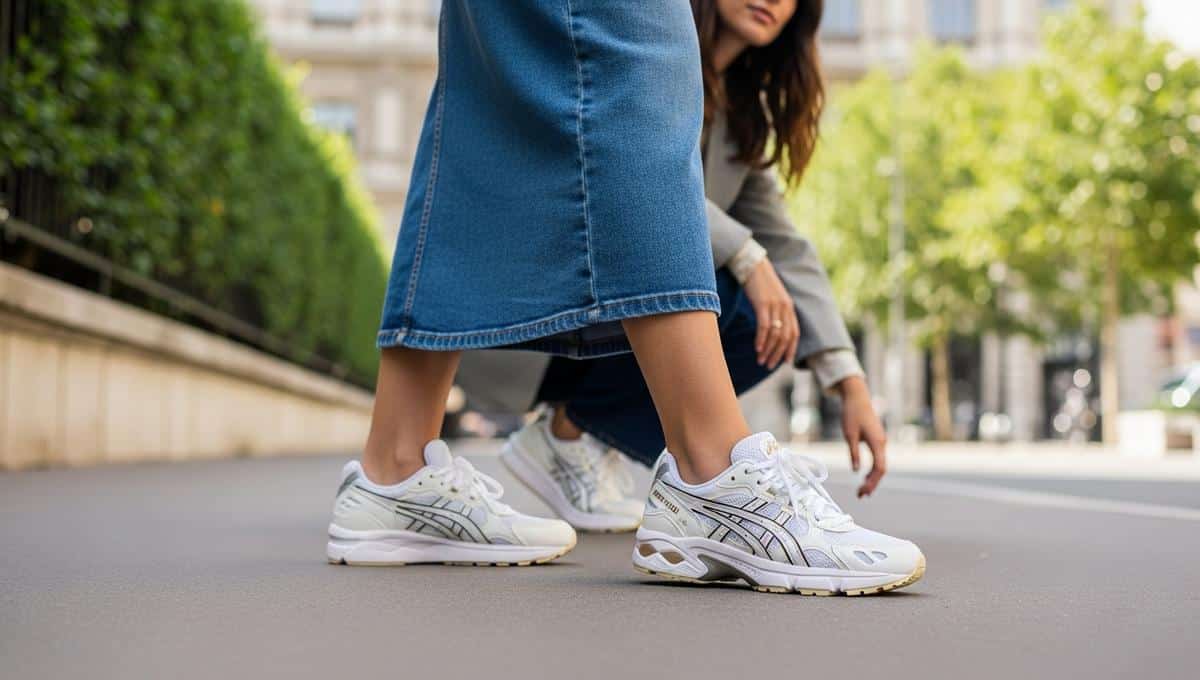 Asics sneakers: this model is the best-seller of the moment because it goes with absolutely everything.
