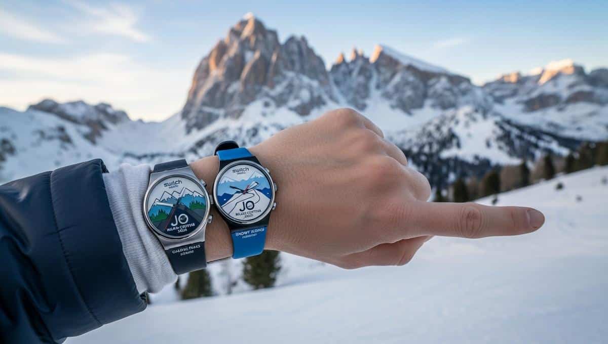Swatch launches 2 collector's watches under 200 euros for the Milan-Cortina 2026 Winter Olympics