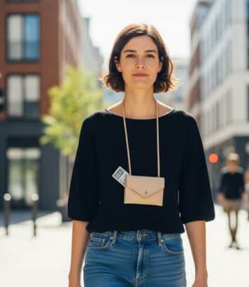 ParisSelectBook - Le collier pochette : cet accessoire minimaliste transforme votre look en un détail