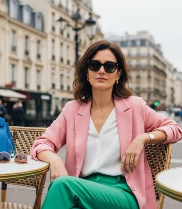 ParisSelectBook - Rose poudré, vert menthe, bleu glacé : les couleurs fraîches à adopter ce printemps pour un vestiaire chic