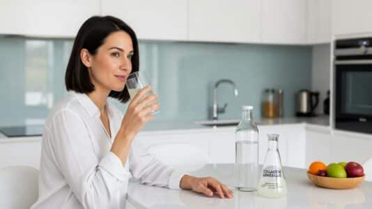 ParisSelect - Collagène à boire : en 14 jours seulement, elle obtient un teint si lumineux qu'elle réduit son maquillage