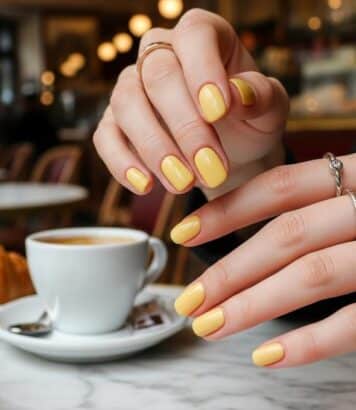 ParisSelect - Manucure butter yellow : la couleur douce et chic qui détrône le rouge ce printemps 2026